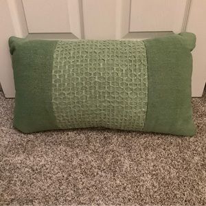 Green decorative pillows